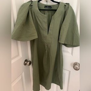 Tuckernuck Sage Green Finley Flutter Dress XS